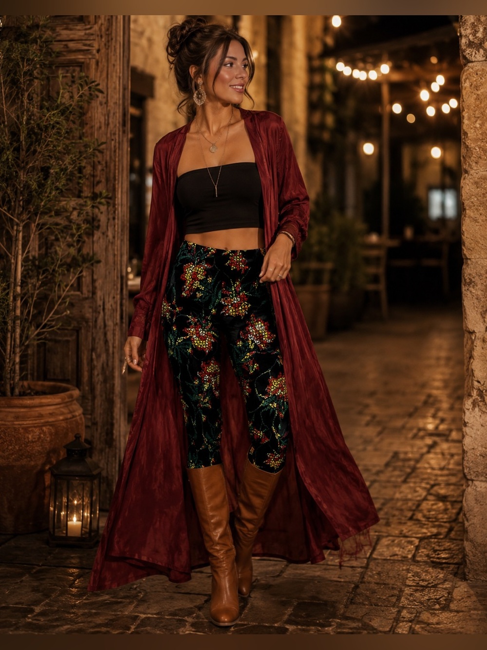🔥 Lularoe Rose Printed Leggings